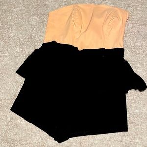 Strapless short shorts romper (Us 8/ Uk 12)